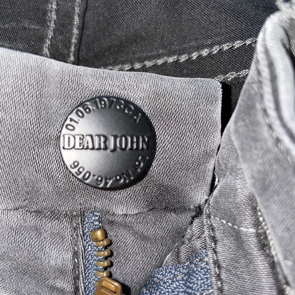 Dear John Cigarette Medium Gray Legging Jeans Stretchy Comfy Neutral Pockets 28 - Picture 7 of 8